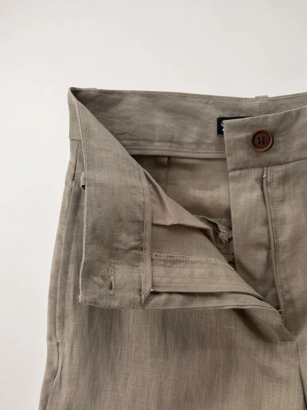 NWT Zara 100%‎ Linen Straight-Leg Pants